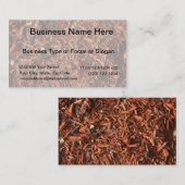 残骸が付いている赤いヒマラヤスギの根おおい 名刺 (正面/裏面)