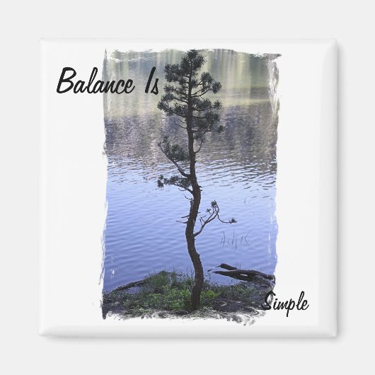 残高がシンプル マグネット (正面)