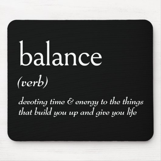 残高の辞書定義 マウスパッド (正面)