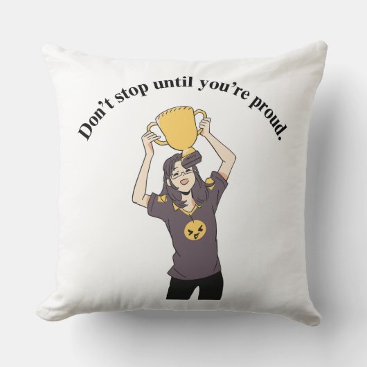 残高を検索しストップます誇りを持った クッション (正面)