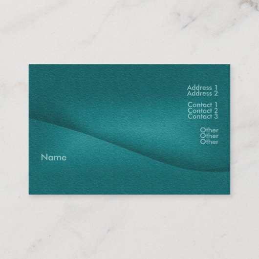 残高プロファイルカード 名刺 (裏面)