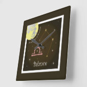 残高24 9月23日10月Uhr スクエア壁時計 (傾斜)