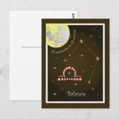 残高9月24日au 23オクトブレポストカルテ ポストカード (正面/裏面)