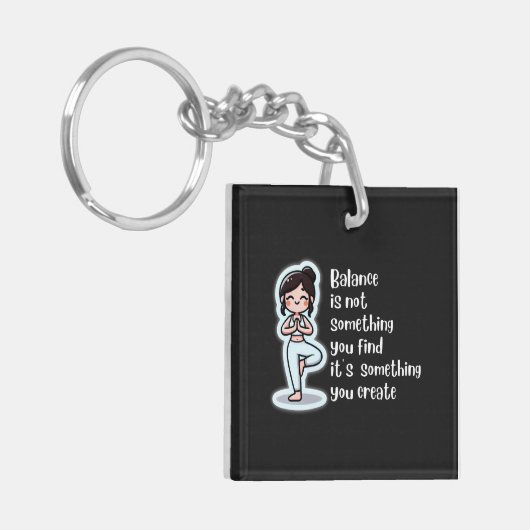 残高 キーホルダー (正面左)