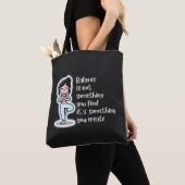 残高 トートバッグ (クローズアップ)