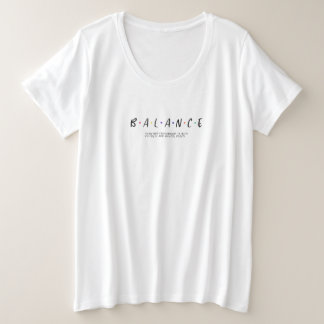 残高 プラスサイズTシャツ