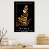 残高 ポスター (キッチン)