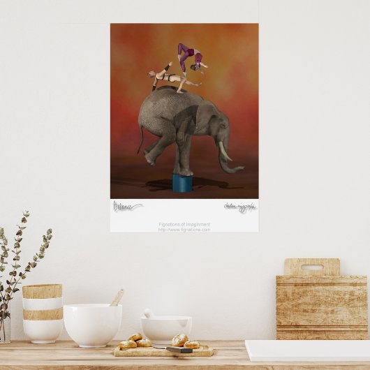 残高 ポスター (キッチン)