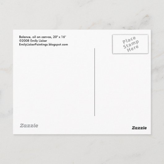 残高 ポストカード (裏面)