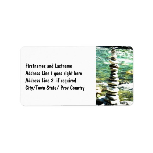 残高。 ラベル (正面)