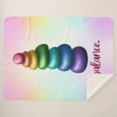 残高。レインボーロック シェルパブランケット (正面(横))