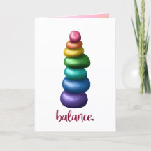 残高。積み重ね岩グリーティングカード