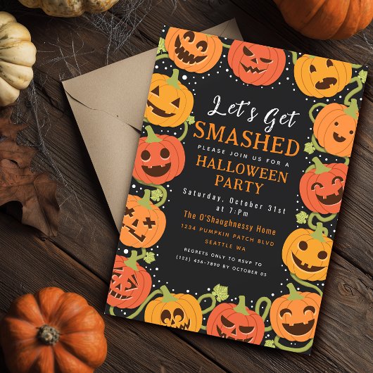 殴られちゃおう大人ハローウィンパーティ招待状 招待状