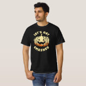 殴られよう |飲みおもしろい引用文ハロウィーン Tシャツ (正面フル)