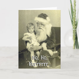 殴り倒された不気味なサンタ 案内状