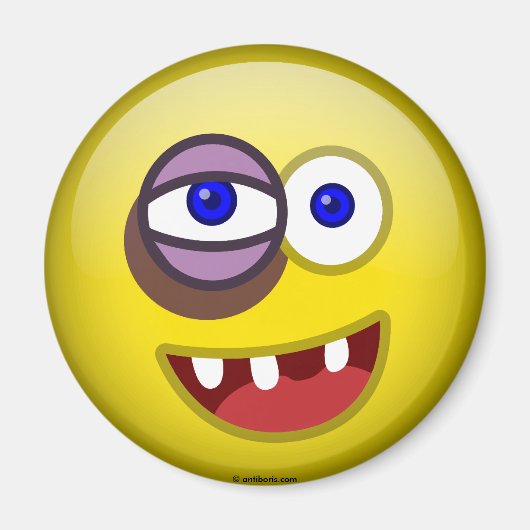 殴り倒される マグネット (正面)