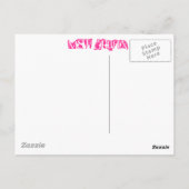 殴り書きのドラゴン ポストカード (裏面)