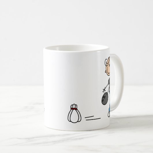 殴打のマグのためにボーリングをすること コーヒーマグカップ (正面右)