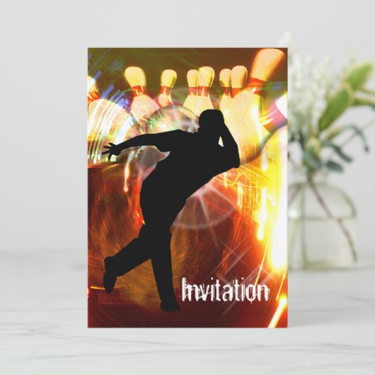 殴打の爆発の招待のボウリングをする人、クリケットの投手 招待状 (スタンド正面)