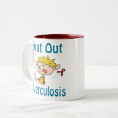 殴打の結核のマグ ツートーンマグカップ (正面左)