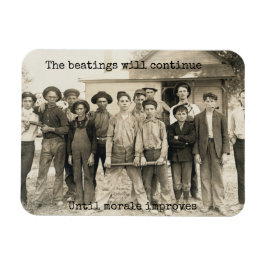 殴打は士気が高まるまで続く。 マグネット