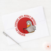 殴打は士気が高まるまで続く ラウンドシール (封筒)