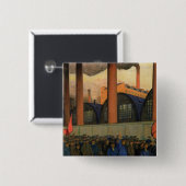 殴打 缶バッジ (正面&裏面)