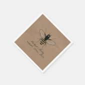 段インスパイアボールハニービー結婚のナプキン スタンダードカクテルナプキン (角)