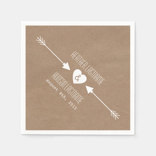 段インスパイアボール結婚矢印 スタンダードカクテルナプキン (正面)