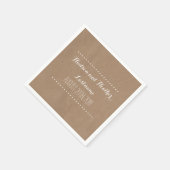 段インスパイア結婚ボール スタンダードカクテルナプキン (角)