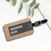 段クールユニークボールストライプグレー ラゲッジタグ