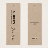 段ボールつるの表示価格カード (正面&裏面)