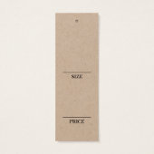 段ボールつるの表示価格カード (裏面)