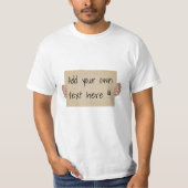 段ボールサイン テンプレート - スクエア Tシャツ (正面)
