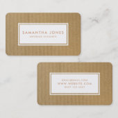 段ボールシンプルモダンインテリア設計者 名刺 (正面/裏面)