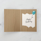 段ボール付き誕生日文字 カード (内部)