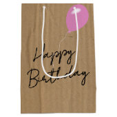 段ボール付き誕生日文字 ミディアムペーパーバッグ (裏面)