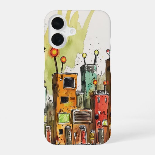 段ボール建築 iPhone 16ケース (裏面)