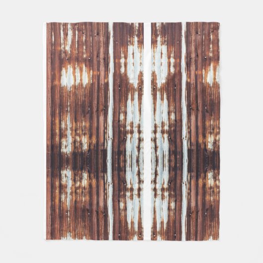 段ボール製錫屋根シート フリースブランケット (正面)