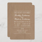 段ボー刺激を受けたル「私はや結婚る」の 招待状 (正面/裏面)