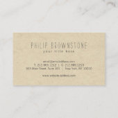 段ユニークボールに書の箱のスケッチ名 名刺 (裏面)