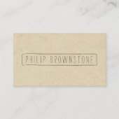 段ユニークボールに書の箱のスケッチ名 名刺 (正面)