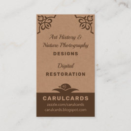 段素朴ボールアールヌーボーオーナメントCC1188 名刺