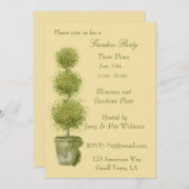 段重ねのトピアリーガーデンパーティー招待状 招待状 (正面/裏面)