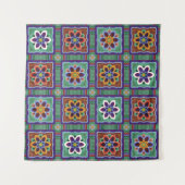 段銭朝鮮寺伝統的院美術・談承 タペストリー (正面(横))