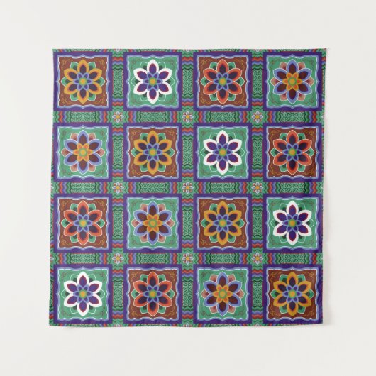 段銭朝鮮寺伝統的院美術・談承 タペストリー (正面)