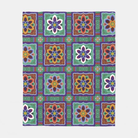 段銭朝鮮寺伝統的院美術・談承 フリースブランケット (正面)