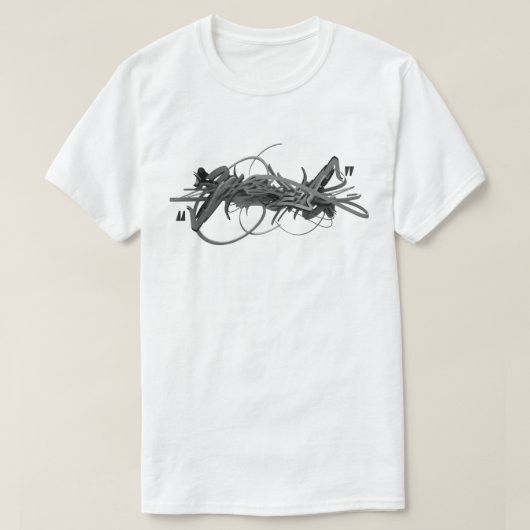 段階的に行なわれる落書きのTシャツのデザイン Tシャツ (デザイン正面)