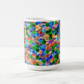 段階的水平六角形スワール15ozマグカップ コーヒーマグカップ (中央)