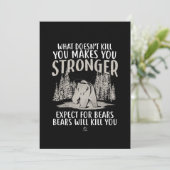 殺さないものは強いクマのプレゼント サンキューカード (スタンド正面)